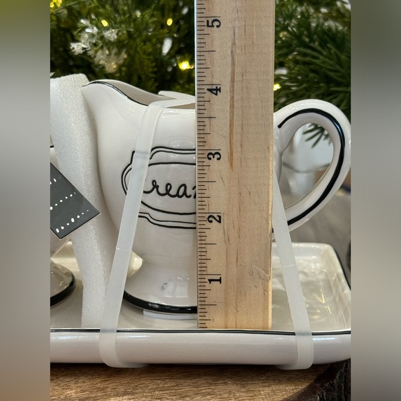 ✨ Brand NEW w/Tags Rae Dunn Cream and Sugar Set w/Tray ✨ - Picture 9 of 14